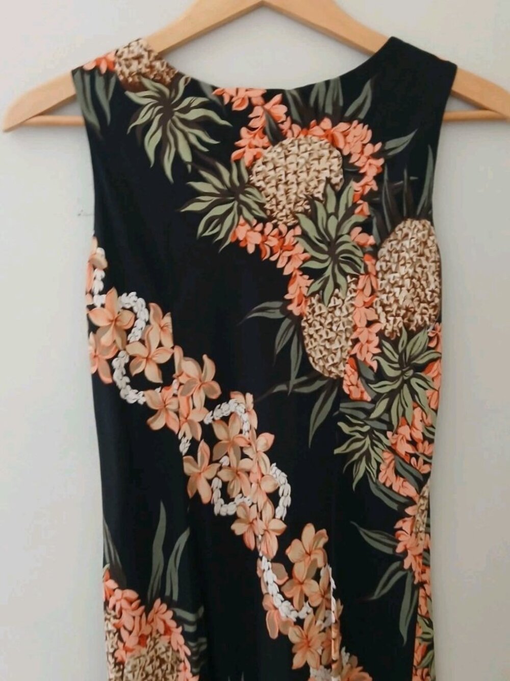 Vtg Hilo Hattie Hawaii Sleeveless Maxi Dress - Picture 7 of 8